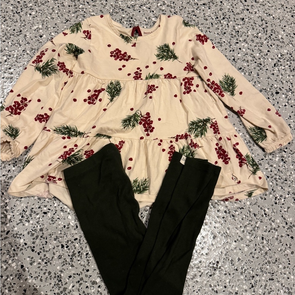 Burt's Bees Kids Cream and Red Outfit